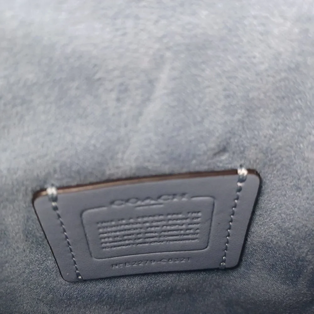 NWT Coach C8321 North/South Lonnie Crossbody In Signature Jacquard Marble Blue